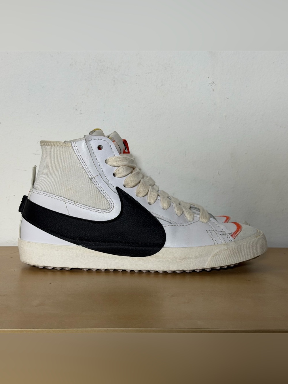 Nike Blazer Mid 77 Jumbo White Black Sneakers DD3111-100 Men's Size 11